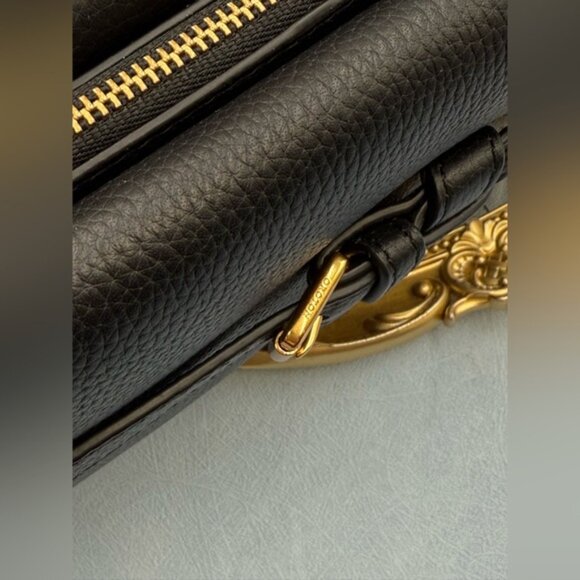 🆕 OROTON 🧿 NWOT Margot Crossbody, Black Pebble Leather - Picture 6 of 16